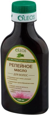 Купить oleos (олеос) масло репейное с экстрактом крапивы 100мл в Городце