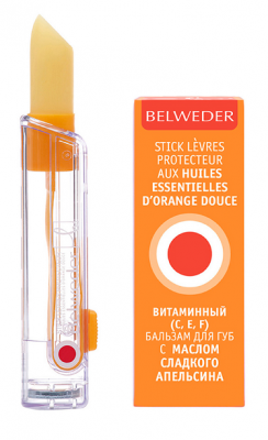 Купить belweder (бельведер) бальзам для губ с маслом сладкого апельсина и витамином с 4г в Городце