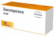 Купить бисопролол, таблетки, покрытые пленочной оболочкой 5мг, 50 шт в Городце
