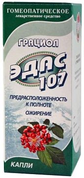 Эдас-107 Грациол (полнота), капли для приема внутрь гомеопатические, 25мл