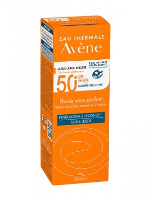Купить авен (avenе suncare) флюид для лица солнцезащитный без отдушек с тонирующим фильтром, 50 мл spf 50+ в Городце