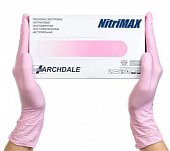 Купить перчатки archdale nitrimax смотровые нитриловые нестерильные неопудренные текстурные размер хs, 50 пар (100шт) розовые в Городце