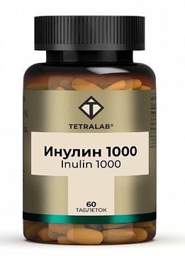 Tetralab (Тетралаб) Инулин 1000, таблетки массой 1400 мг, 60 шт БАД