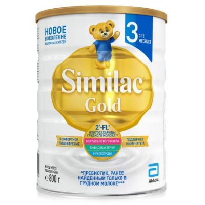 Купить симилак (similac) 3 gold смесь детское молочко 12+, 800г в Городце