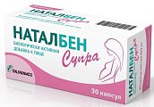 Купить наталбен супра, капсулы 887мг, 30 шт бад в Городце