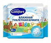 Купить смарт комфорт (smart comfort kids) бумага туалетная влажная для детей с экстрактом ромашки, 42 шт в Городце