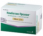 Купить комбоглиз пролонг, таблетки с модифицированным высвобождением, покрытые пленочной оболочкой 1000 мг+2,5 мг, 56 шт в Городце