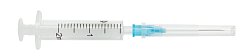 Шприц 2мл Медпром 2-х компонентный 2А Луер с иглой 23G 0,6X30мм 10шт