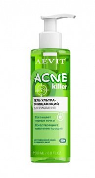 Aevit Аcnekiller гель для умывания ультраочищающий, 200 мл