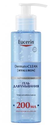 Купить eucerin dermatoclean (эуцерин) гель для умывания освежающий и очищающий 200 мл в Городце