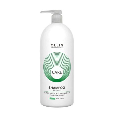 Купить ollin prof care (оллин) шампунь для восстановления структуры волос, 1000мл в Городце