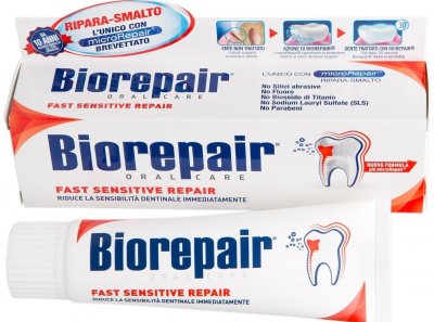 Купить биорепейр (biorepair) зубная паста для чувствительных зубов 75мл в Городце