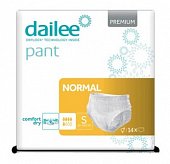 Купить dailee premium (дайли премиум) подгузники-трусы для взрослых normal, размер s, 14 шт в Городце