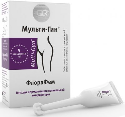 Купить мульти-гин флорафем, гель для нормализации вагинальной микрофлоры 5мл, 5 шт в Городце