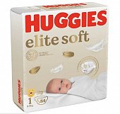 Купить huggies (хаггис) подгузники elitesoft до 5кг 84 шт в Городце