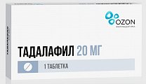 Купить тадалафил, таблетки, покрытые пленочной оболочкой 20мг, 1 шт в Городце