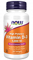 Купить now foods (нау фудс) витамин д3 высокоэффективный 1000ме, капсулы 300мг, 180 шт бад в Городце