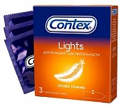 Купить contex (контекс) презервативы lights особо тонкие 3шт в Городце