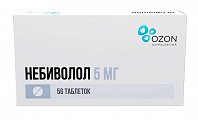 Купить небиволол, таблетки 5мг, 56 шт в Городце