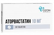 Купить аторвастатин, таблетки, покрытые пленочной оболочкой 10мг, 30 шт в Городце