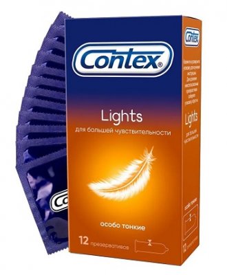 Купить контекс презервативы lights особо тонкие №12 (авк полифарм, соединенное королевство) в Городце