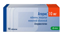 Купить аторис, таблетки, покрытые пленочной оболочкой 10мг, 90 шт в Городце