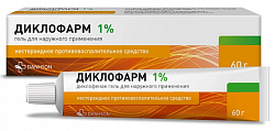 Купить диклофарм, гель для наружного применения 1%, 60 г в Городце