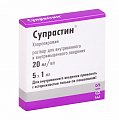 Купить супрастин, раствор для внутривенного и внутримышечного введения 20мг/мл, ампулы 1мл 5 шт от аллергии в Городце