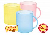 Курносики кружка с ручкой цветная в ассортименте (17027)