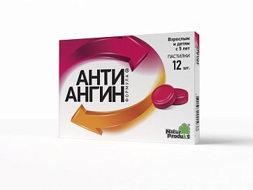 Анти-Ангин формула, пастилки для рассасывания, 12 шт Анти-Ангин формула, пастилки для рассасывания, 12 шт