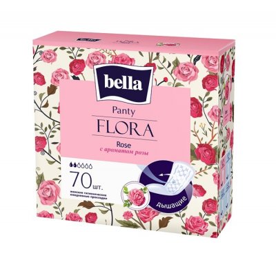 Купить bella (белла) прокладки panty flora с ароматом розы 70 шт в Городце
