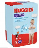 Купить huggies (хаггис) подгузники-трусы для мальчиков 5 12-17кг 15шт в Городце