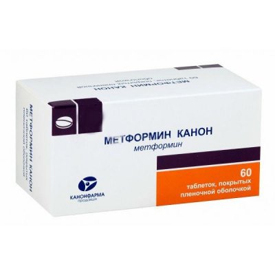 Купить метформин канон, тбл п.п.о 1000 мг №60 в Городце