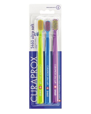 Купить curaprox (курапрокс) набор зубных щеток cs 5460/3 ultrasoft с ультра мягкими щетинками, 3 шт в Городце