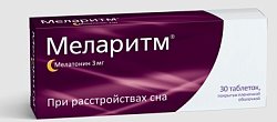 Купить меларитм, таблетки, покрытые пленочной оболочкой 3мг, 30 шт в Городце