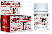 Купить компливит железо, таблетки, покрытые оболочкой 525мг, 60 шт бад в Городце