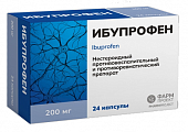 Купить ибупрофен, капсулы 200мг 24шт в Городце