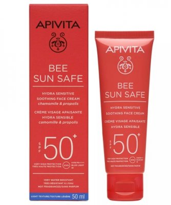 Купить apivita (апивита) крем для чувствительной кожи лица солнцезащитный успокаивающий, spf50 50мл в Городце