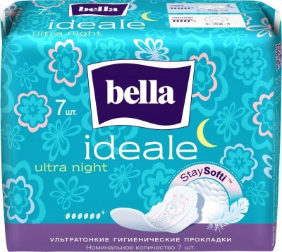 Купить bella (белла) прокладки ideale ultra night stay softi 7 шт в Городце