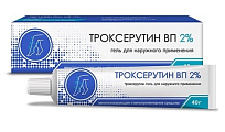 Купить троксерутин вп, гель для наружного применения 2% 40г в Городце