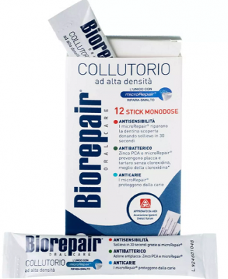 Купить биорепейр (biorepair) ополаскиватель для полости рта 4-экшн антибактериальный, 12мл 12 шт в Городце
