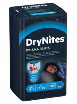 Купить huggies drynites (драйнайтс) трусики одноразовые ночные для мальчиков 4-7 лет, 10 шт в Городце
