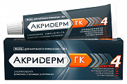 Купить акридерм гк, мазь для наружного применения 0,05%+0,1%+1%, туба 30г в Городце