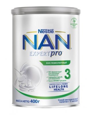 Купить nan 3 (нан) кисломолочный смесь сухая для детей с12 месяцев, 400г в Городце