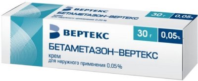 Купить бетаметазон-вертекс, крем для наружного применения 0,05%, 30г в Городце
