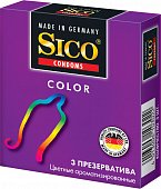 Купить sico (сико) презервативы color цветные 3шт в Городце