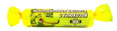 Купить аскорбиновая кислота с глюкозой гленвитол таблетки со вкусом банана 3г, 10 шт бад в Городце