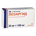 Купить лозаргид, таблетки покрытые пленочной оболочкой 25мг+100мг, 30 шт в Городце