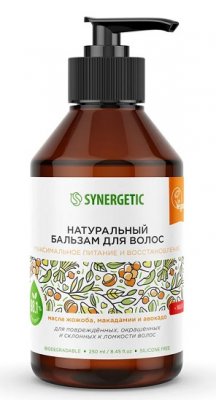 Купить синергетик (synergetic) бальзам для волос натуральный питание и восстановление, 250мл в Городце