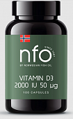 Купить norwegian fish oil (норвегиан фиш оил) витамин д3 2000ме, капсулы 100шт бад в Городце